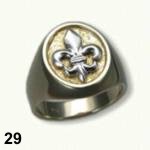 Fleur-de-lis Signet Ring